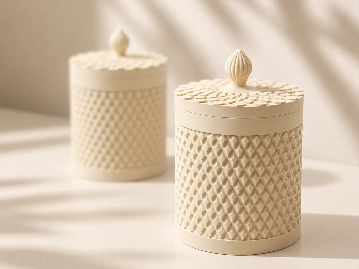 Pot de rangement élégant avec couvercle - sans support (Q_Craft) - Outdoor Print