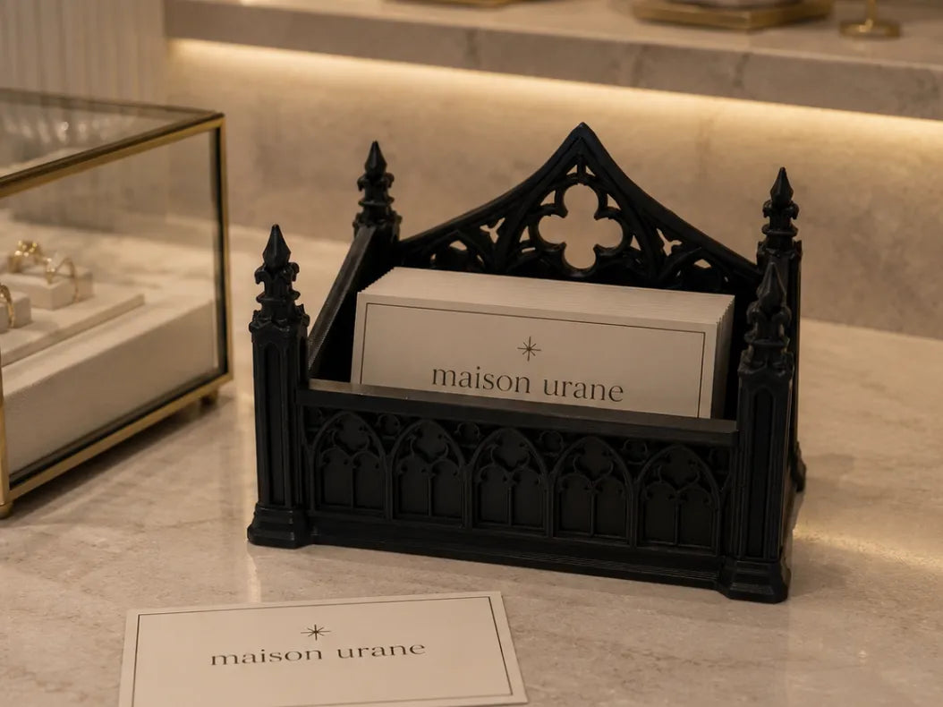 Porte-cartes de visite gothique – Inspiré d'une cathédrale - NFC Print