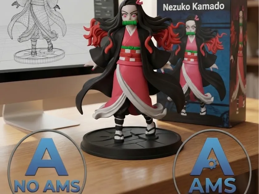 Figurine Nezuko Kamado - Demon Slayer - Figurine Print
