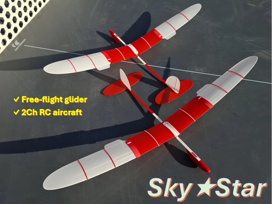Planeur de vol libre / modèle RC "SkyStar" - Maquette Print