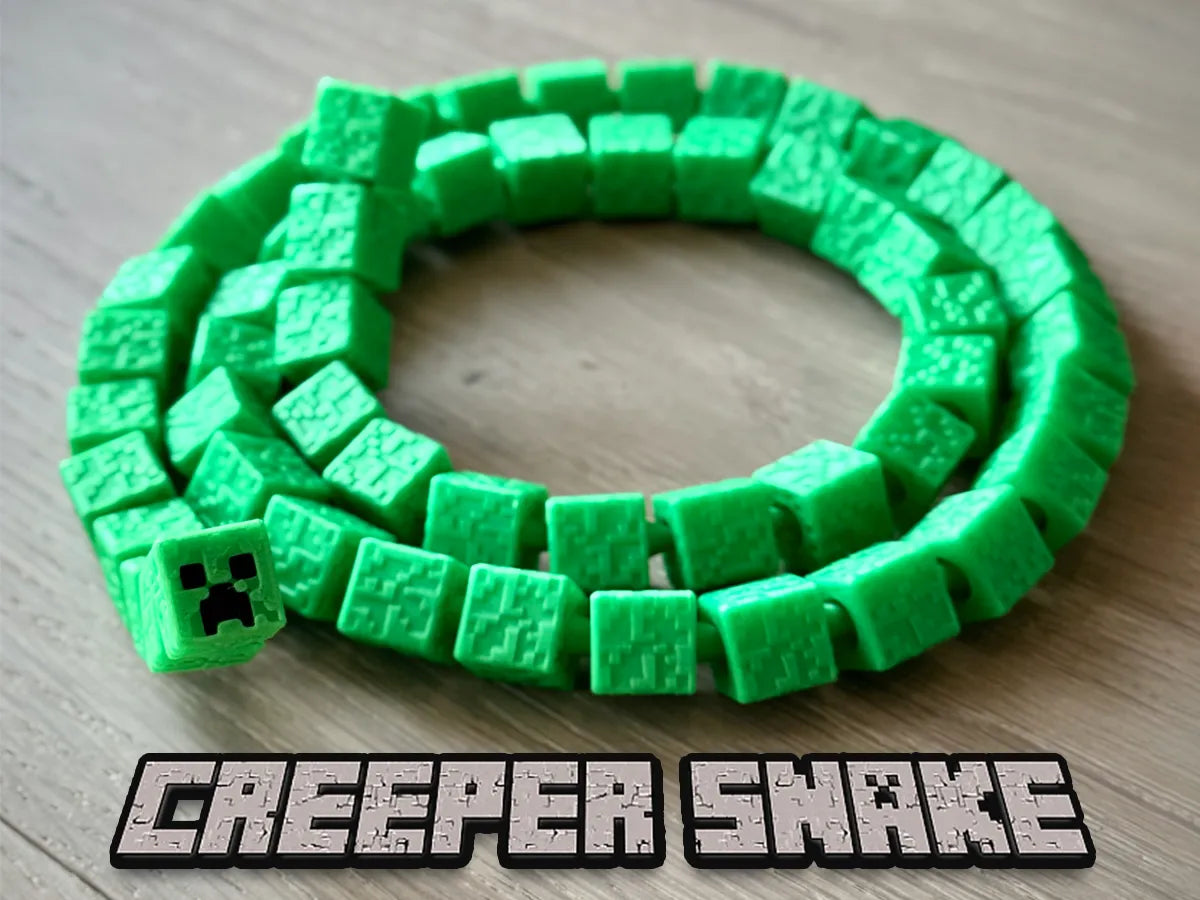 Serpent Creeper Minecraft Flexi Infini - Jeux Print