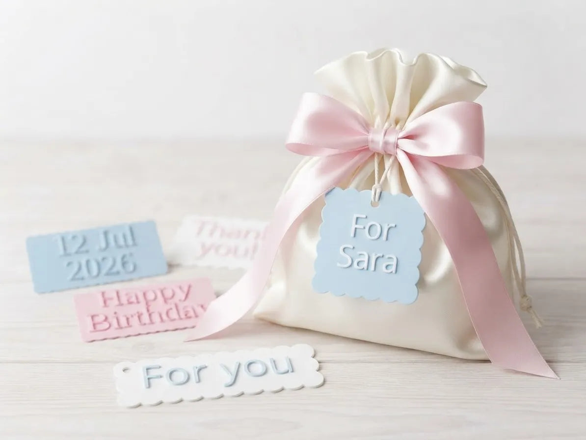Étiquette Cadeau Nuage – Plaque Message Personnalisée - Fêtes Print