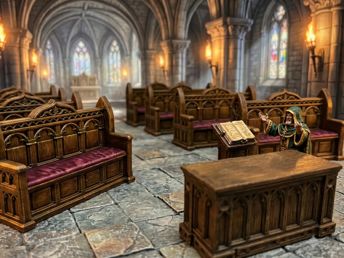 Miniatures de terrain du temple DnD - Jeux Print