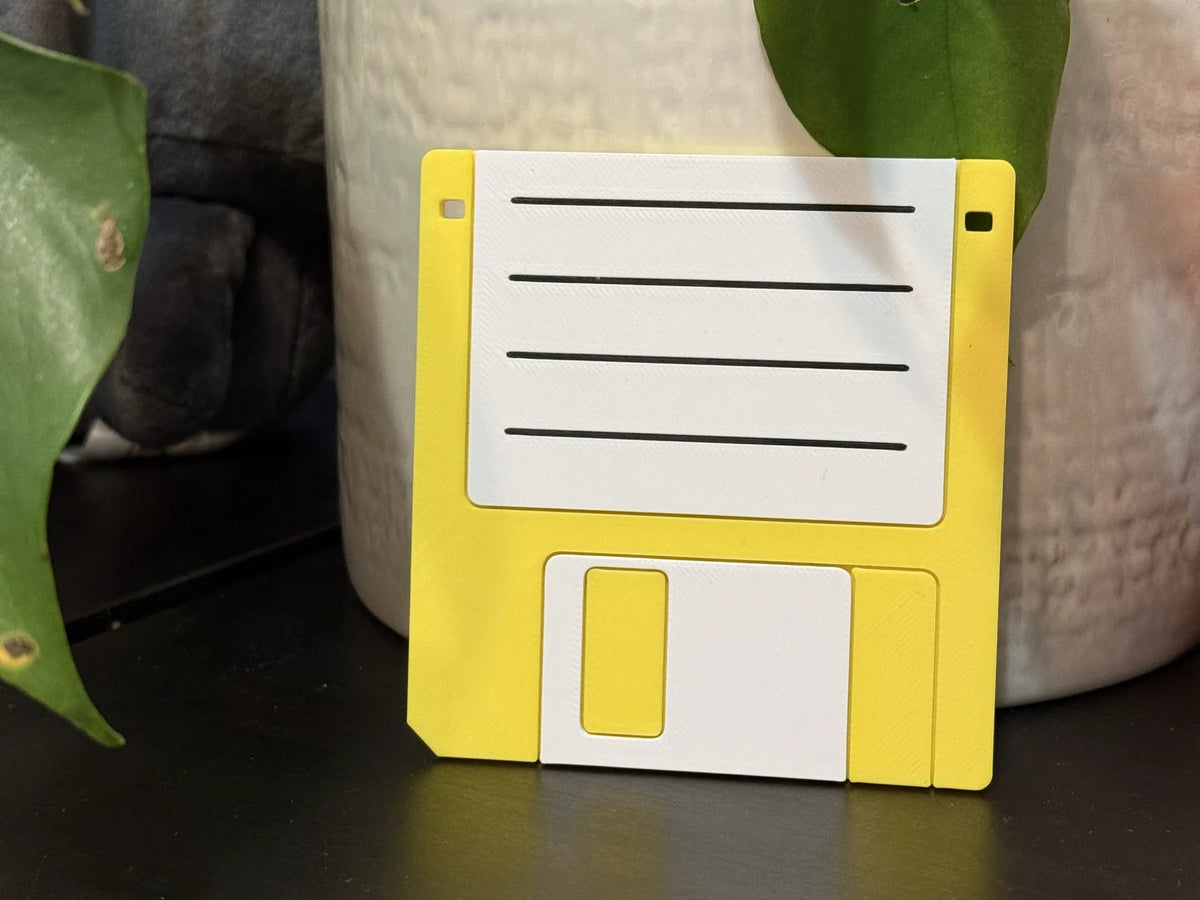 Sous-verre et Décor Rétro Disquette (Sans Colle !) - Geek Print