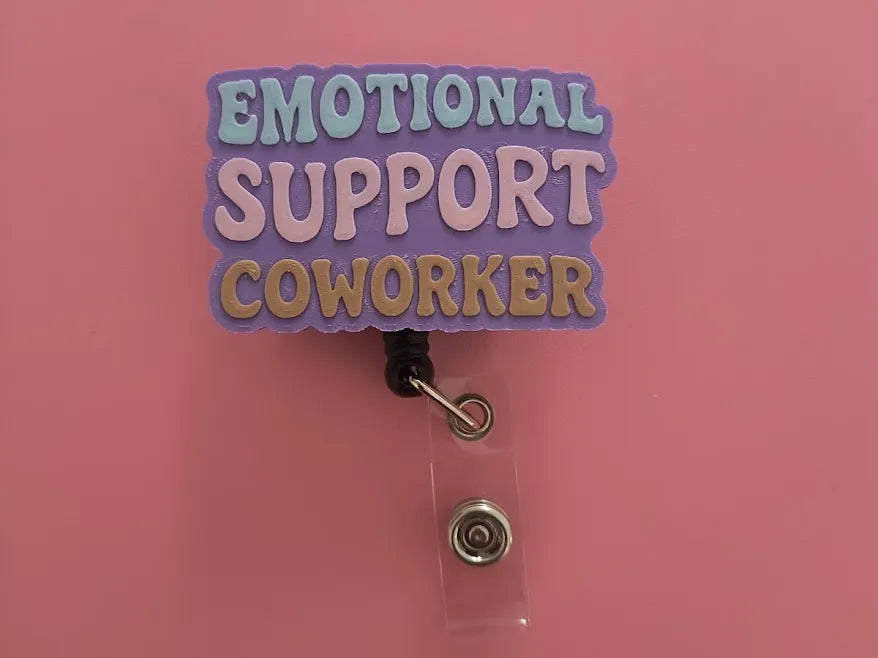 Topper de porte-badge Collègue de soutien émotionnel - Bijoux Print