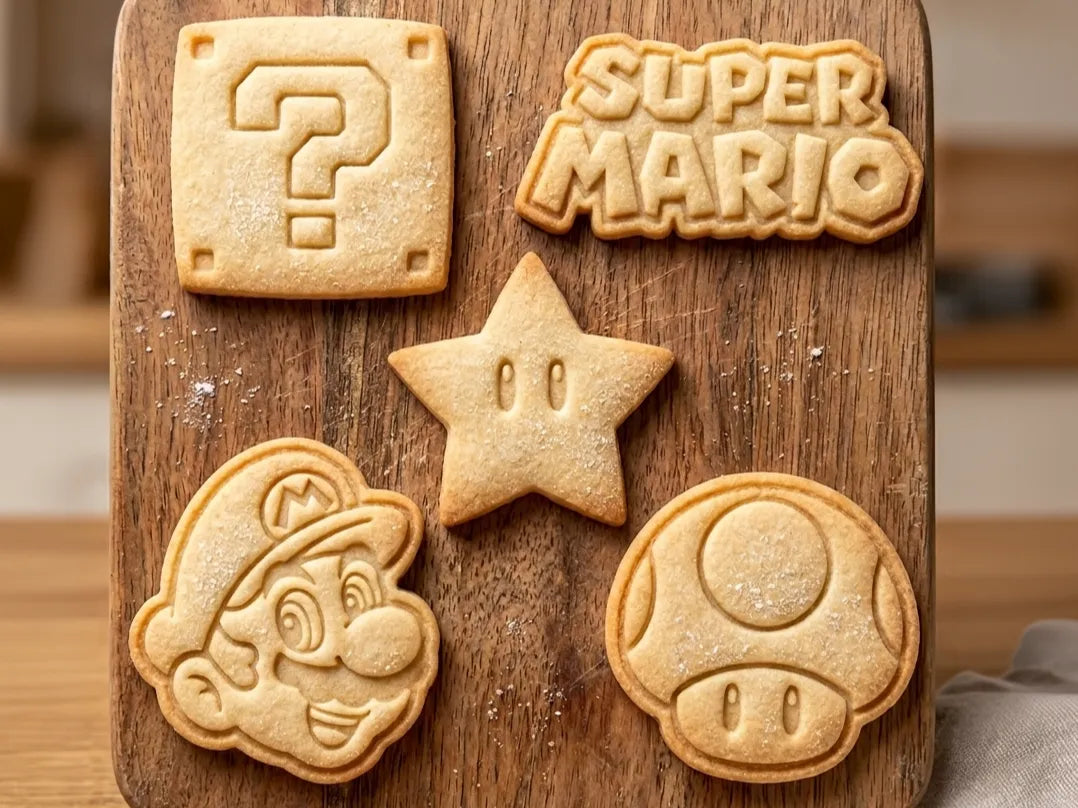 Ensemble d'emporte-pièces Super Mario - 5 Motifs - Cuisine Print