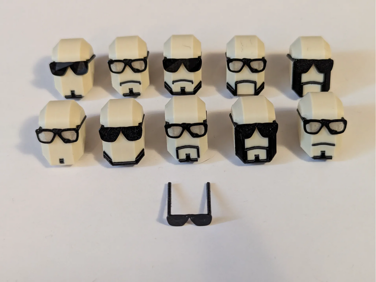 Collection de Têtes Dummy 13 Vol.1 Lunettes avec Barbe - Beauté Print