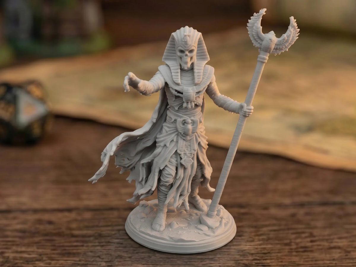 Ancien Prêtre Liche - Série Tombe du Désert Base 32mm - Maquette Print