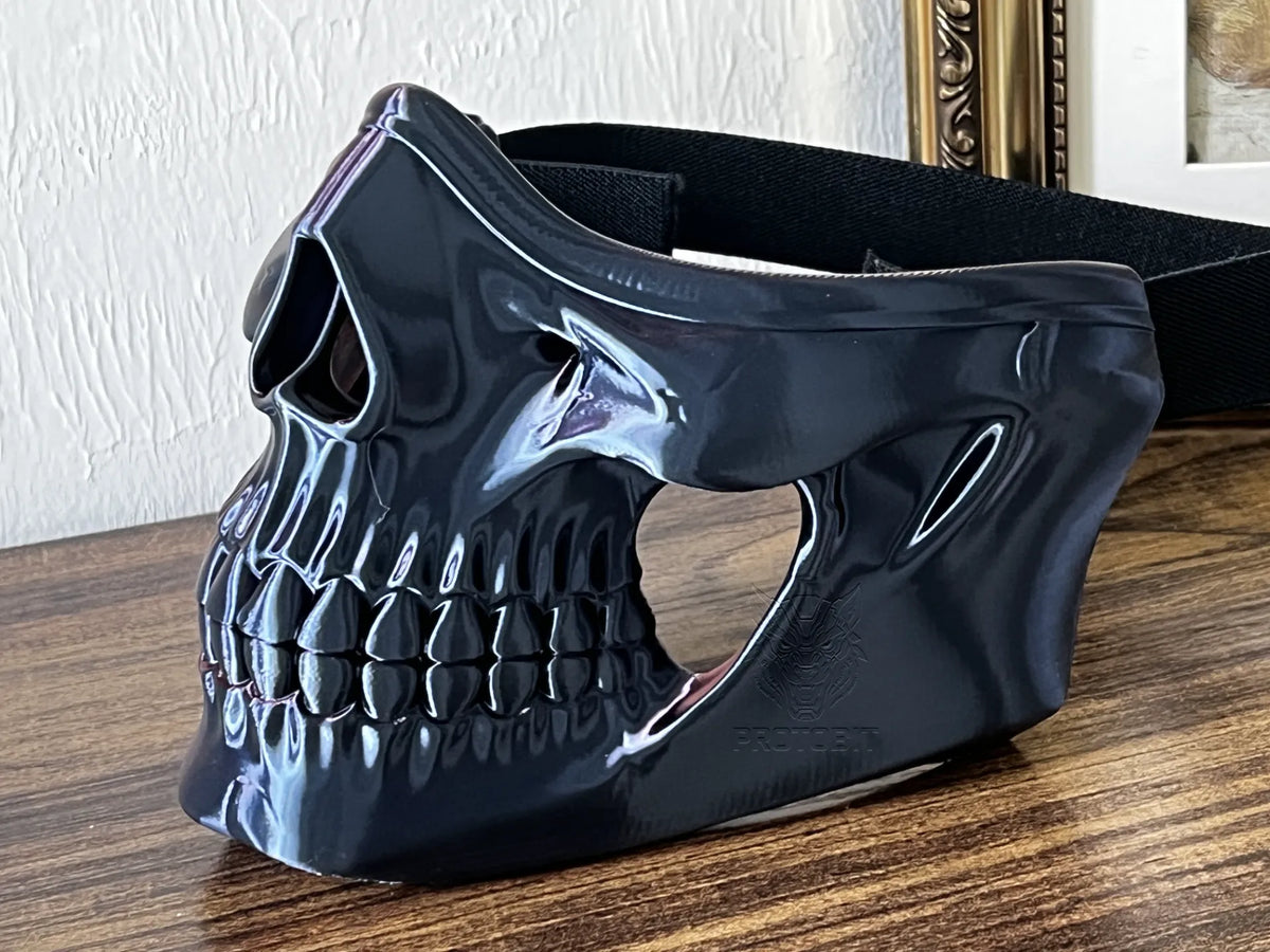 Collection de Masques Portables – Demi-Masque Crâne - Cosplay Print