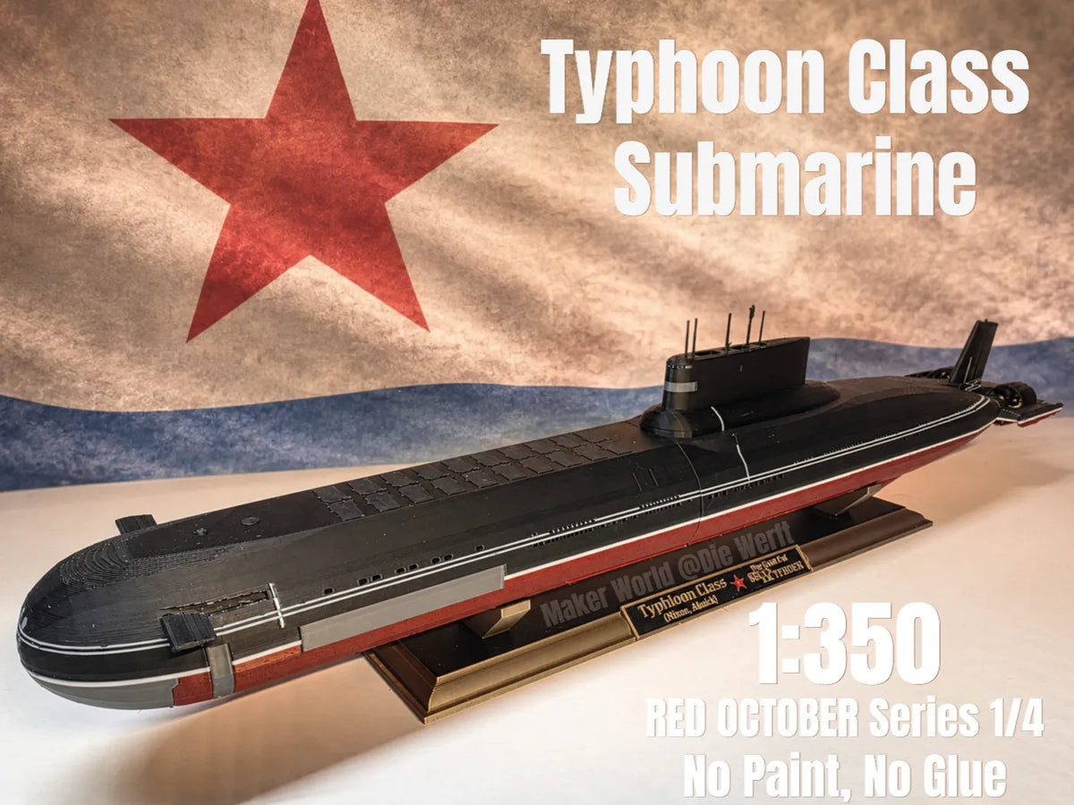 Sous-marin de classe Typhoon 1:350 - Maquette Print