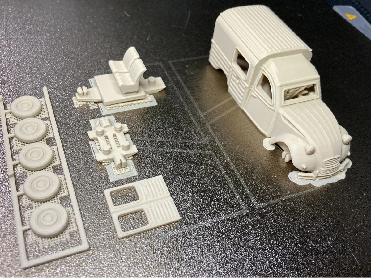 Kitcard Citroën 2CV Fourgonnette, modèle de voiture - Auto Print