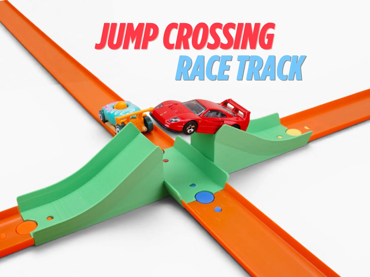 Rampe d'intersection de piste de course de petites voitures Jump Crossing - Auto Print