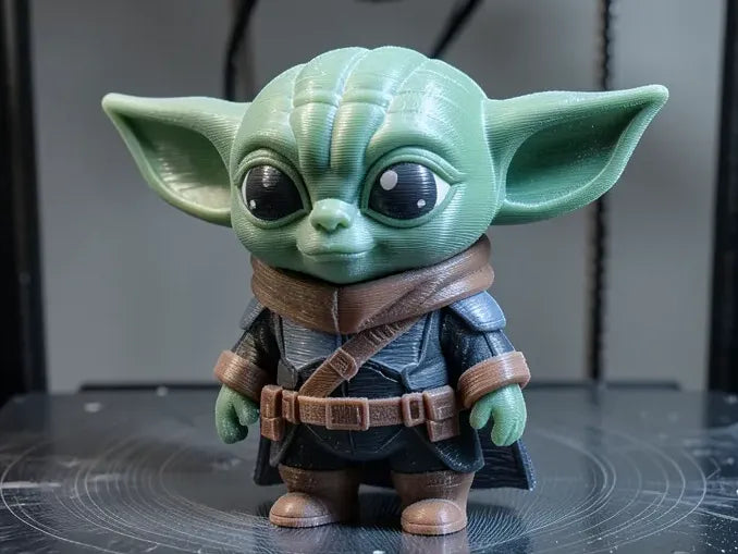 Bébé Yoda en armure mandalorienne - Figurine Print