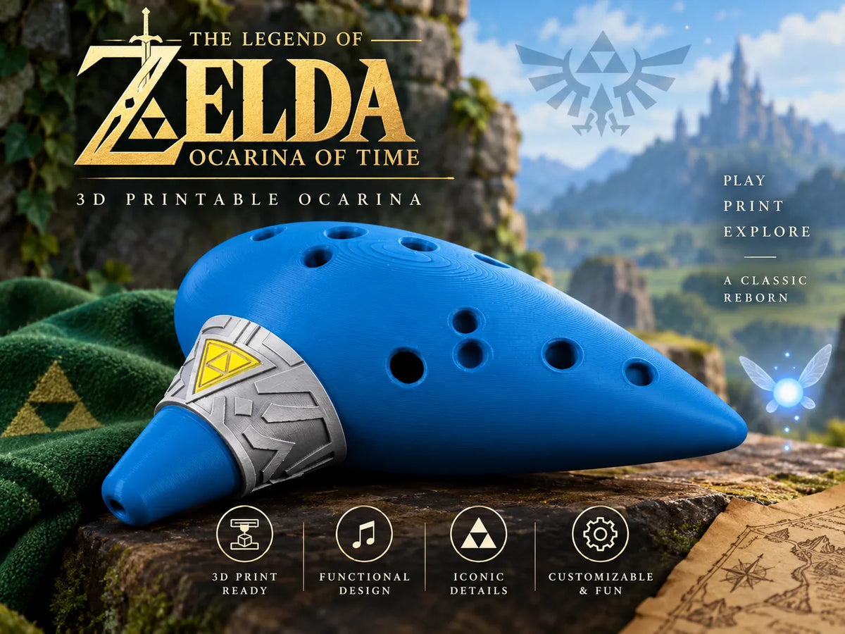 Ocarina - Réplique épique de l'Ocarina of Time de Zelda - Music Print