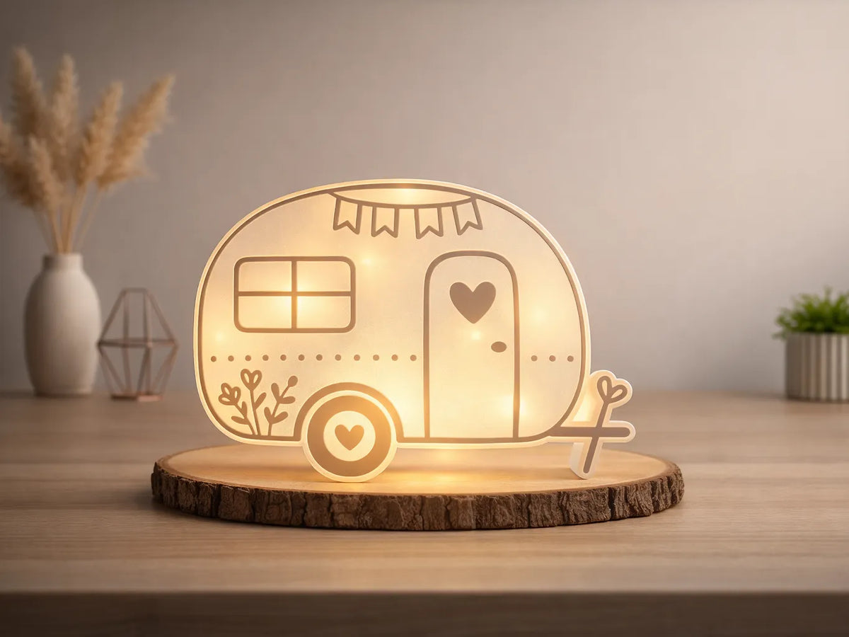 Caravane "Boîte lumineuse" Boîte lumineuse de camping-car LED - Outdoor Print