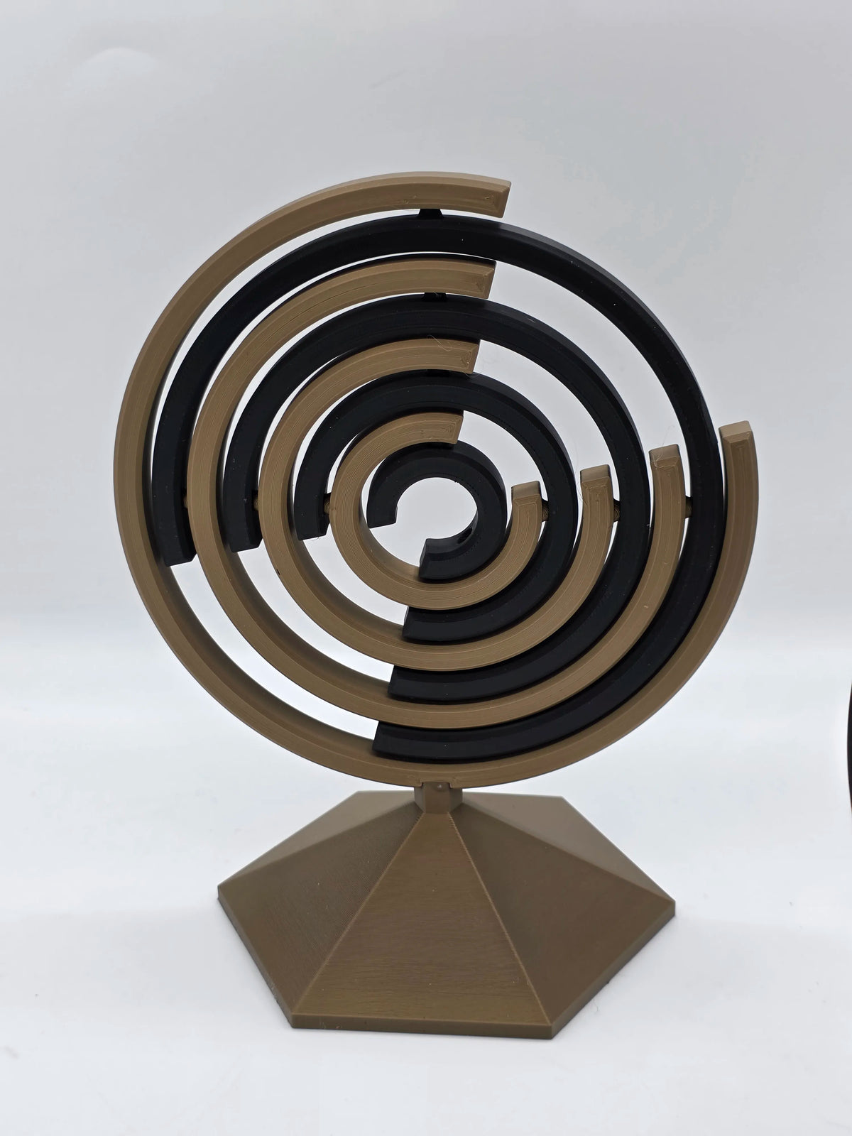 Sculpture de bureau cinétique en spirale – Jouet de bureau anti-stress - Art Print