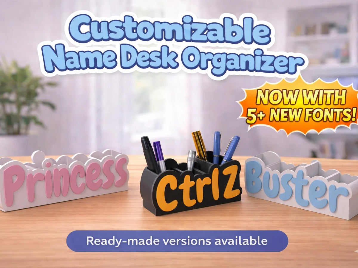 Organisateur de bureau personnalisable avec nom - Cadeau Print
