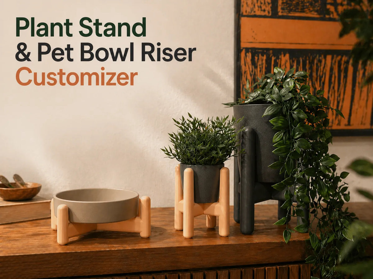 Support à plantes & Rehausseur de gamelle pour animaux Personnalisateur - Pet Print