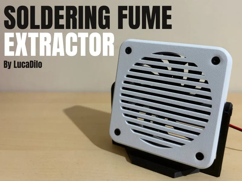 Extracteur de Fumée de Soudure – Boîtier pour Ventilateur PC 80mm - Tech Print