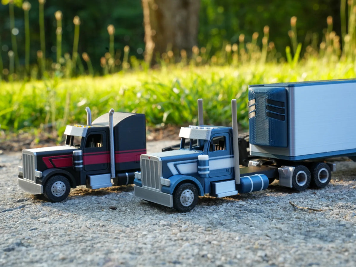 Camion semi-remorque Peterbilt 379 à l'échelle 1/64 - Auto Print