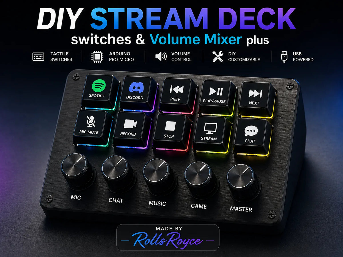 Stream Deck DIY, commutateurs & Table de mixage de volume - Tech Print