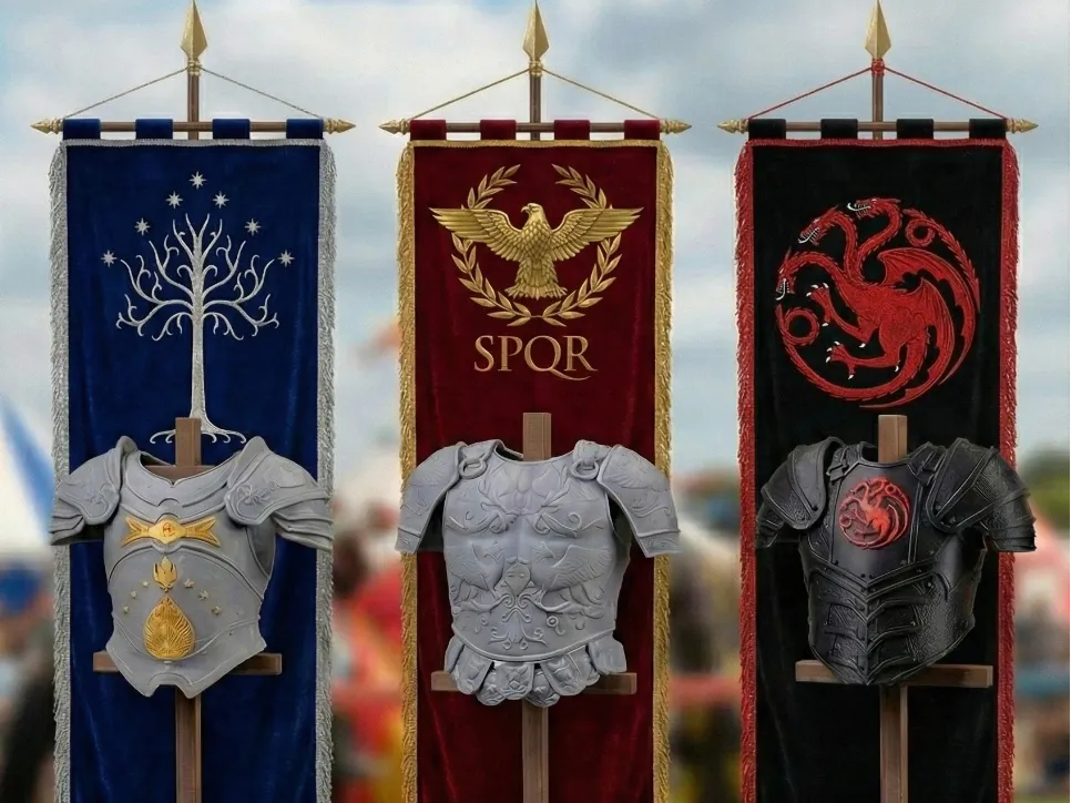 Présentoir d'ensemble d'armure légendaire - Cosplay Print