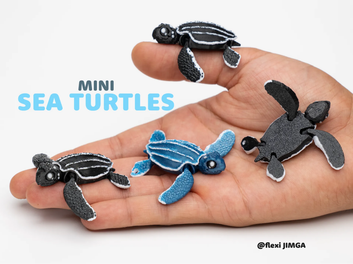 Mini Flexi Tortue – Version Porte-clés - Figurine Print
