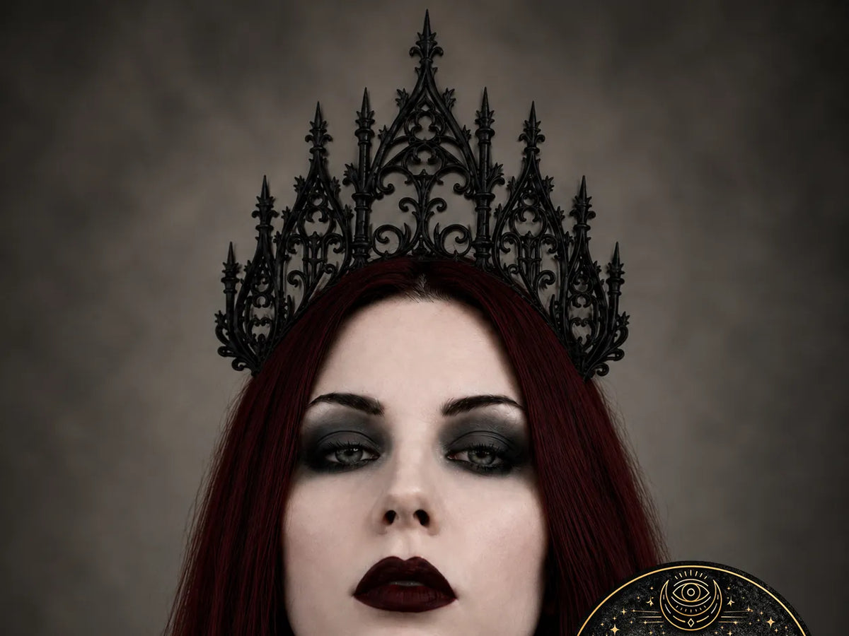 Couronne de cathédrale gothique Tiare gothique sombre Coiffe - Cosplay Print
