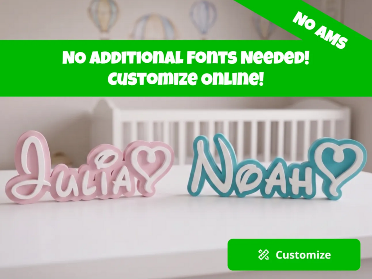 Personnalisez en ligne ! Support de panneau de nom style Disney - NFC Print