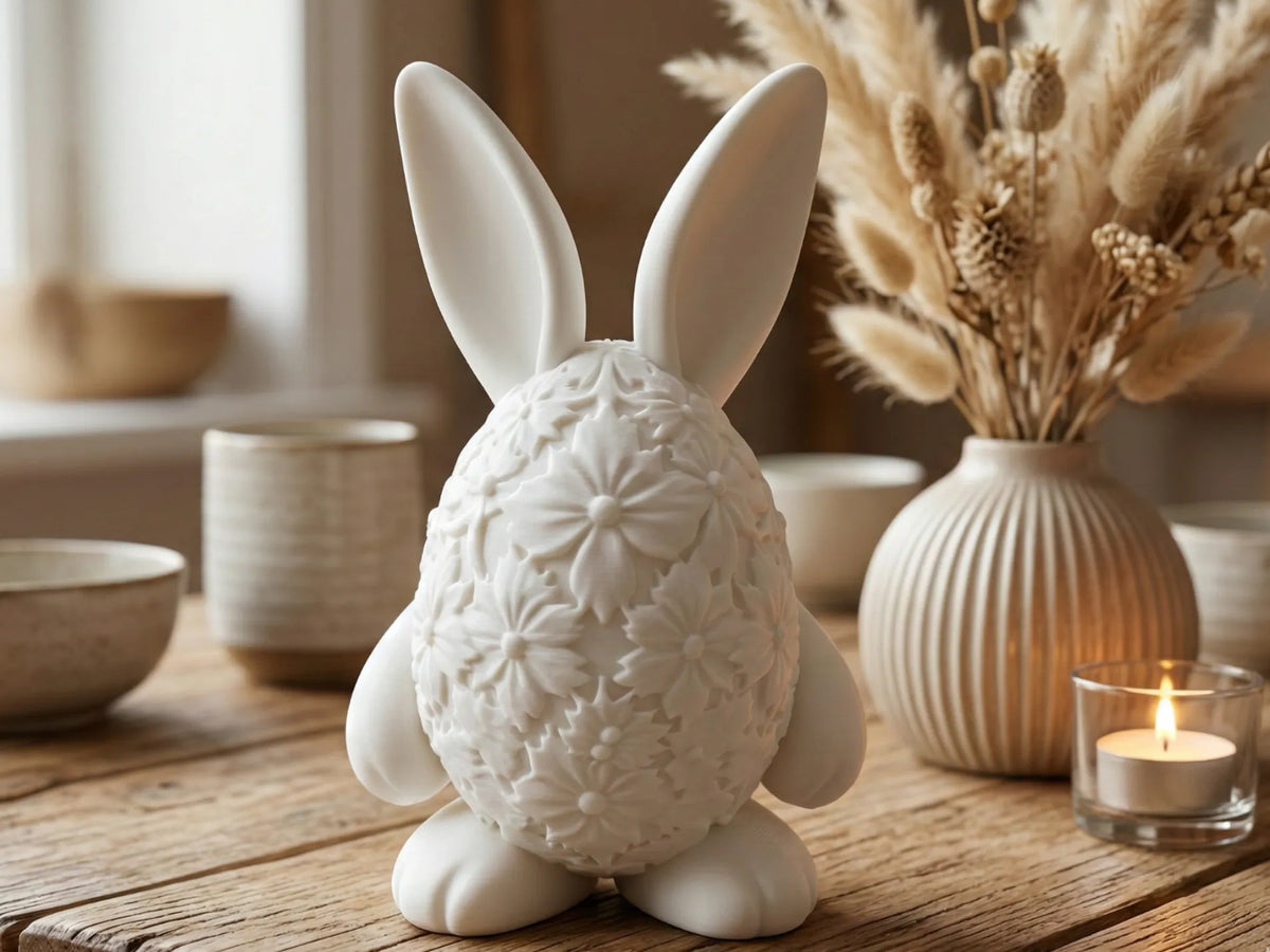 Lapin œuf de Pâques floral - Fêtes Print