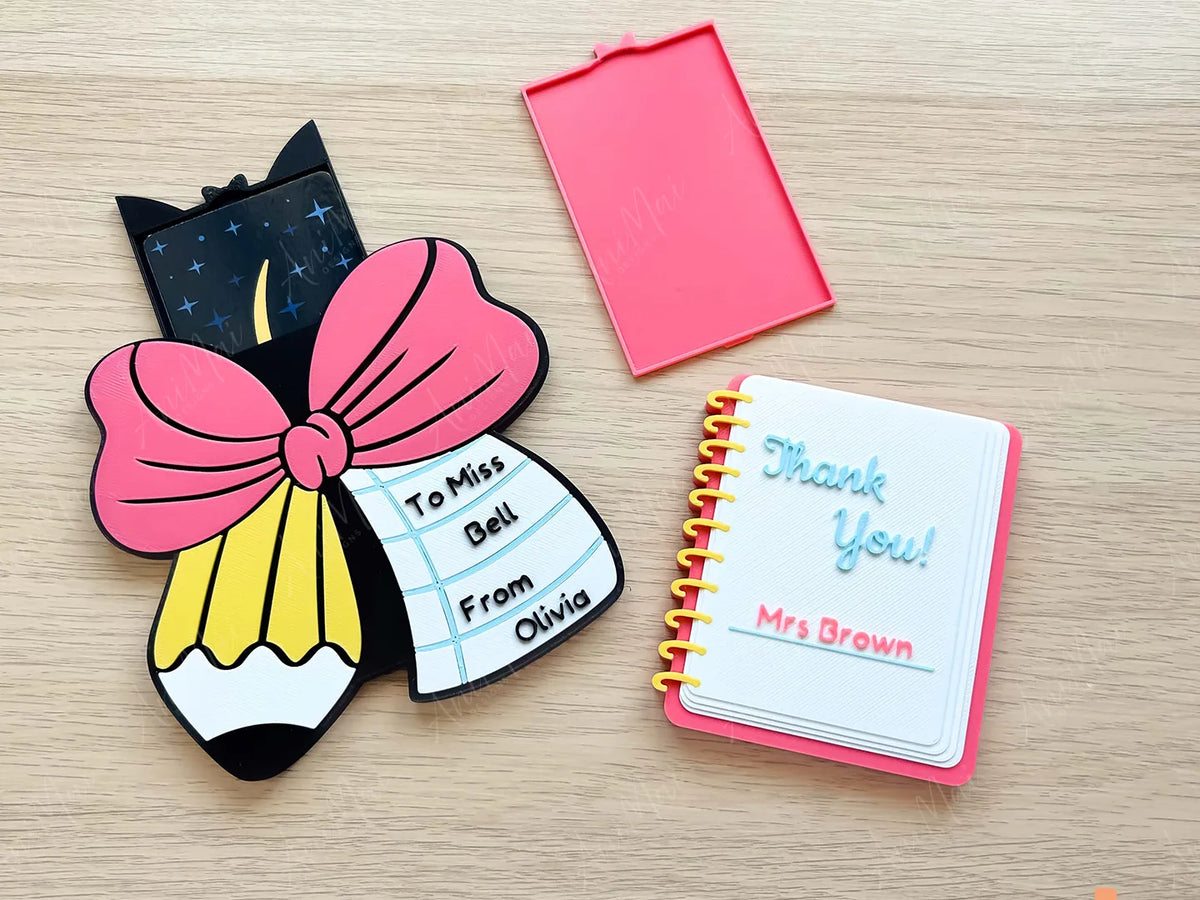 Porte-cartes-cadeaux pour cahier d'appréciation des enseignants - Cadeau Print