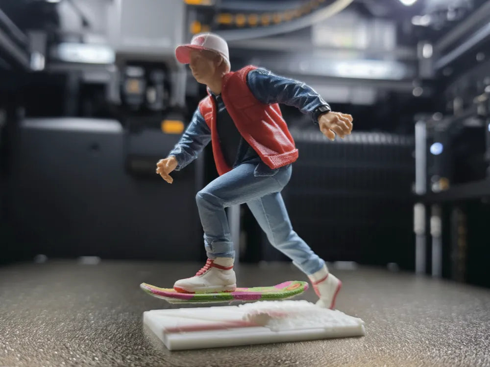 Marty Mcfly sur son hoverboard - retour vers le futur - Geek Print