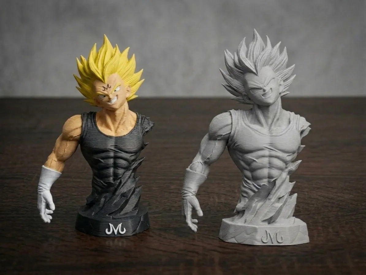 Ultime Majin Vegeta - Sculpture d'Anime Détaillée - Geek Print