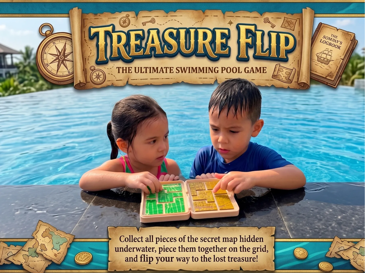 Treasure Flip - Jeu de piscine - Sport Print