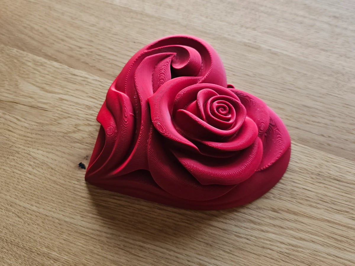 Décor Cœur Rose – Sans support – Design Mural & de Table - Fêtes Print