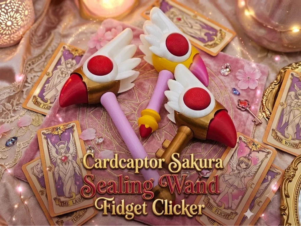 Jouet Clicker Fidget Baguette de Scellage Cardcaptor Sakura - Cosplay Print