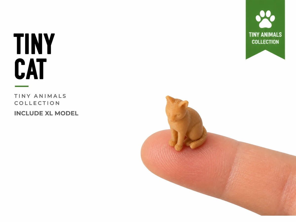 Petit Chat Mignon - Série Mini Animaux - Figurine Print