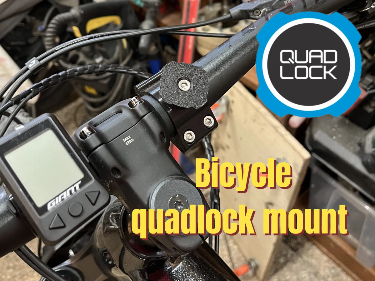 Support Quad Lock pour guidon de vélo 35mm/26mm - Vélo Print