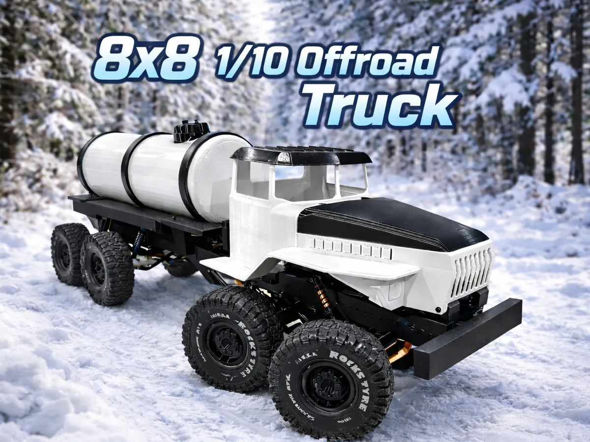 Camion RC tout-terrain 8x8 Polar 1:10 - Maquette Print
