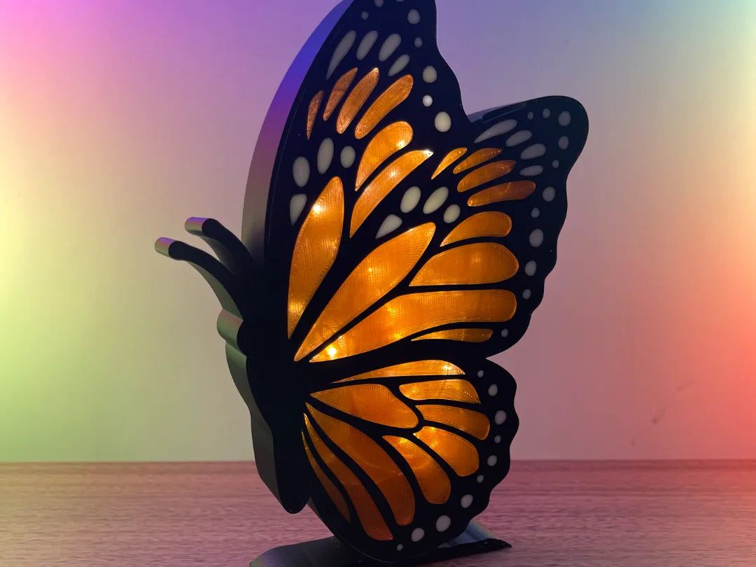 Diorama de livre Papillon Monarque / Lanterne lumineuse - Maquette Print
