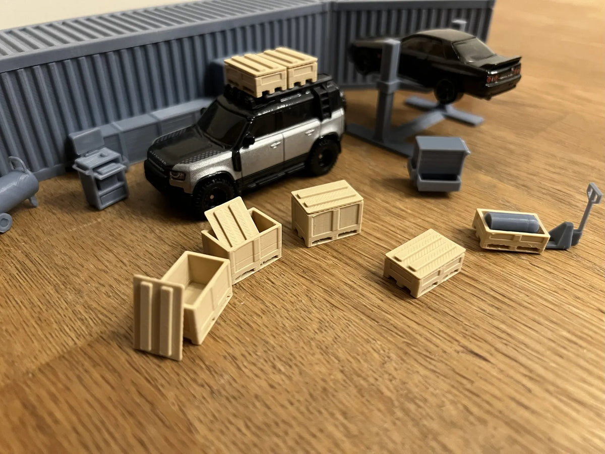 Bigbox garage-entrepôt pour diorama de voiture à l'échelle 1/64 - Auto Print
