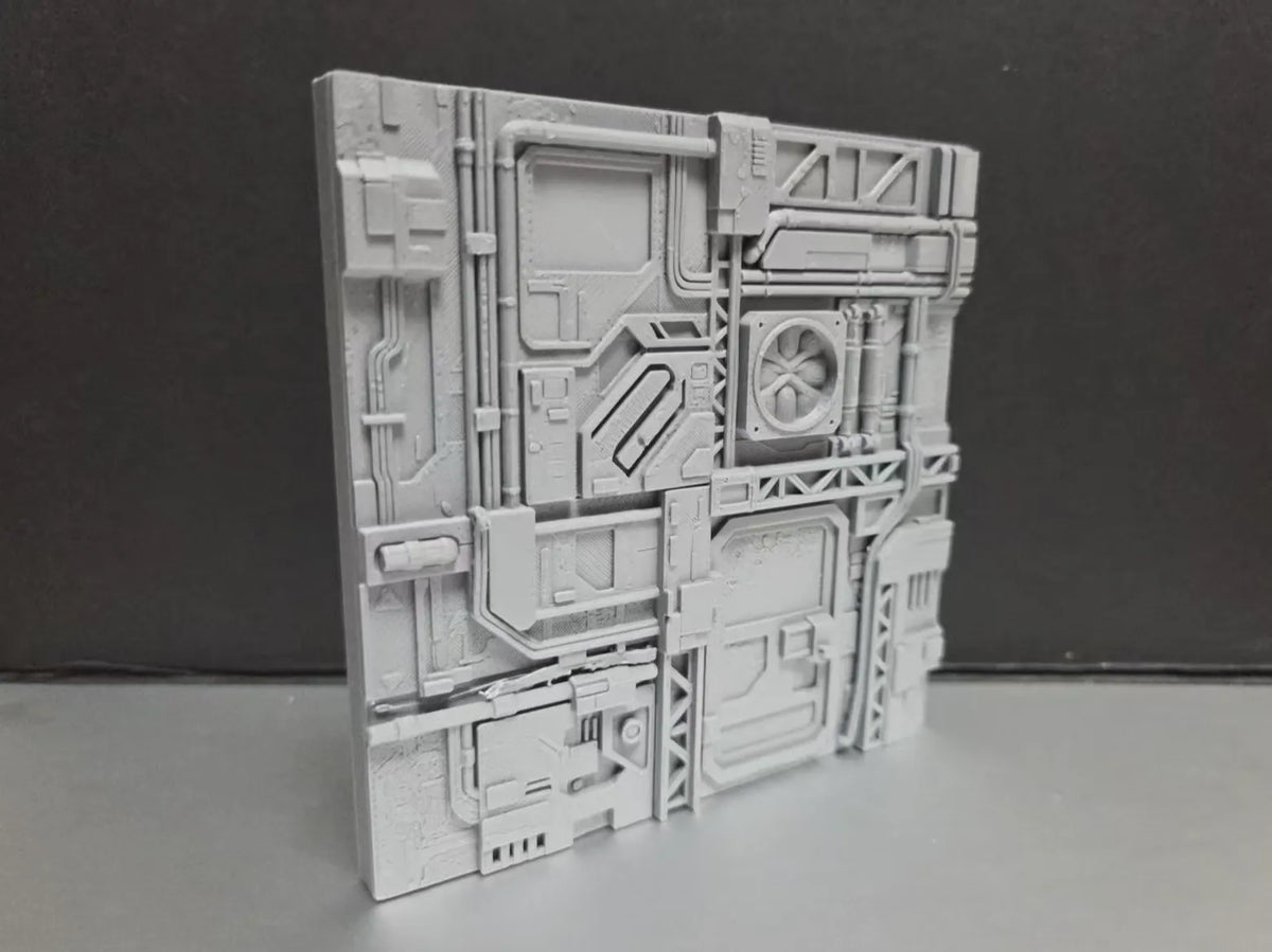 Scène de science-fiction - Panneau mural intérieur de base type C - Art Print