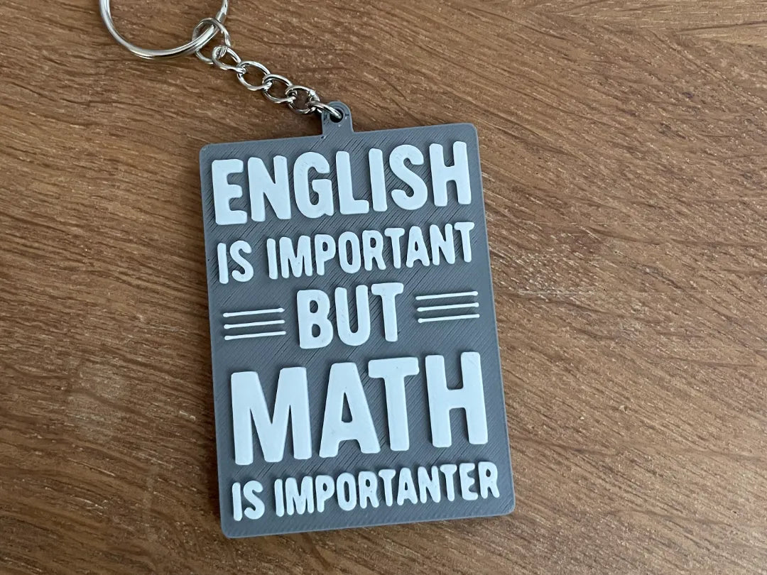 Porte-clés amusant / Professeur / Mathématiques / Anglais / Cadeau - Cadeau Print