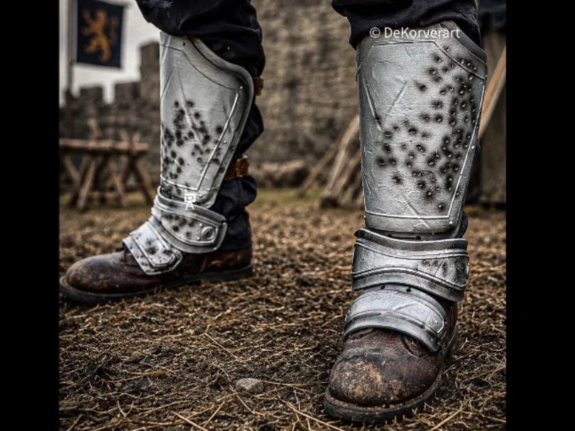 Grèves Médiévales Armure de Jambe - Cosplay Print