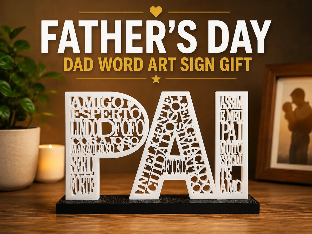 Cadeau Panneau DAD Art Typographique Fête des Pères - Cadeau Print