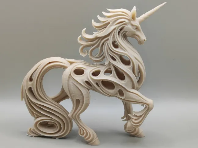 Licorne abstraite Sculpture moderne - Art Print