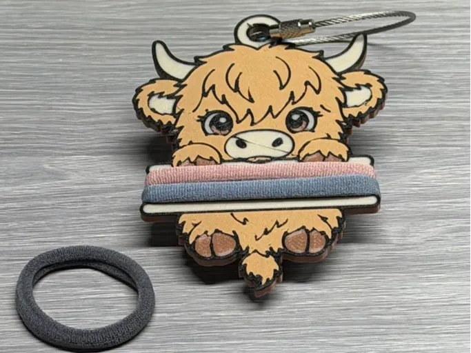 Porte-barette à vache Highland Porte-clés - Beauté Print