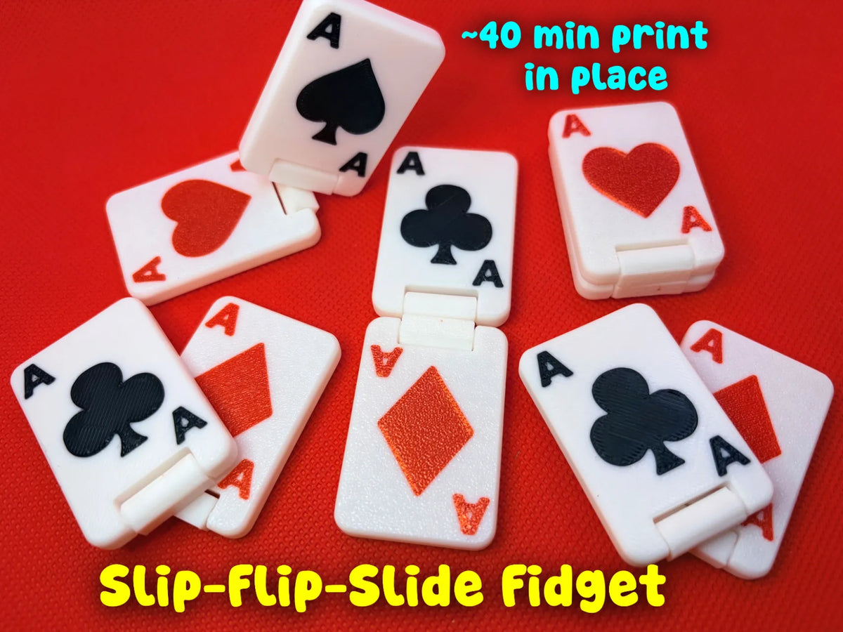 Curseur de cartes As + Fidget à retournement (Imprimable en place) - Fêtes Print