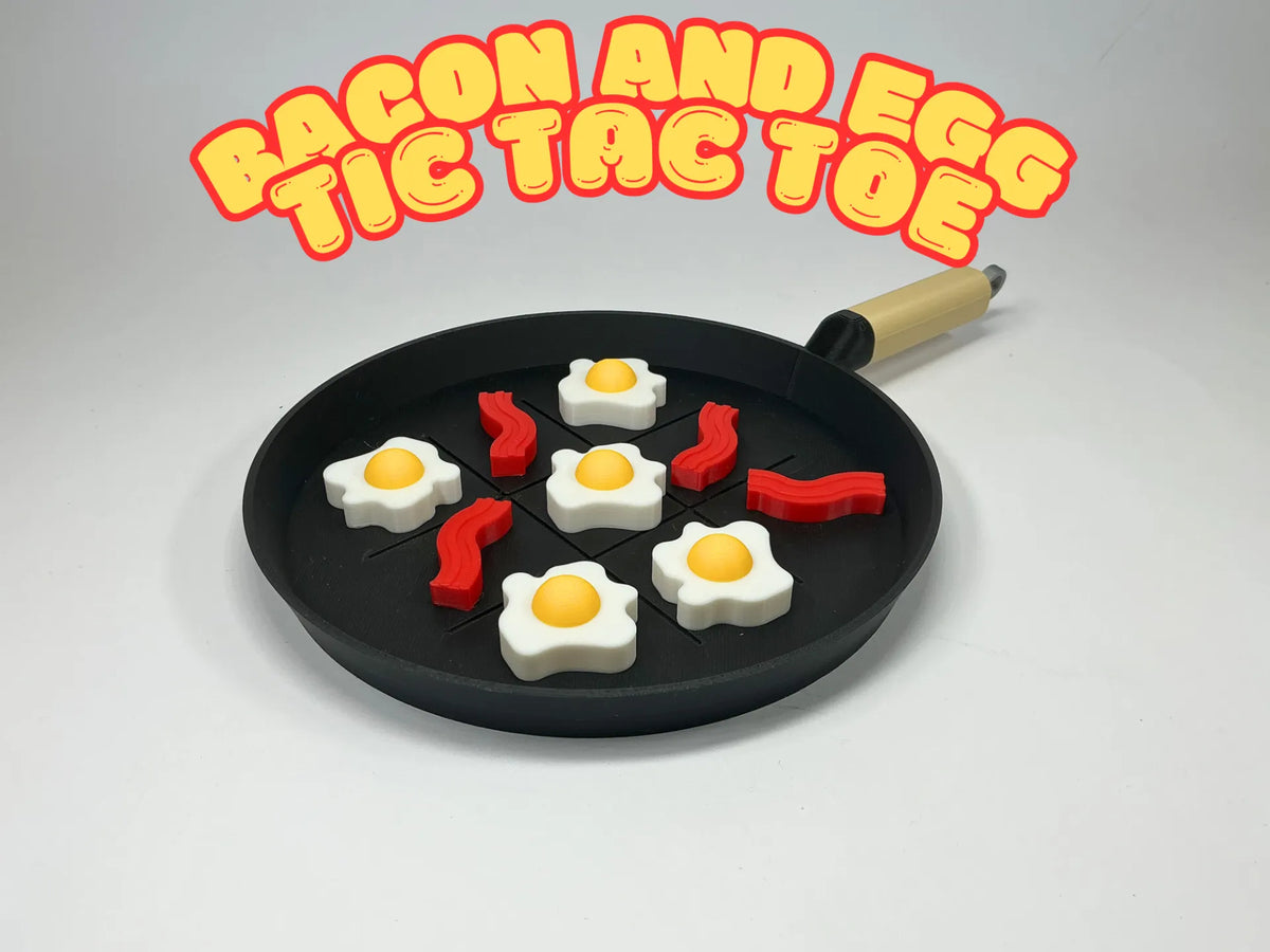 Morpion Bacon & Oeuf - Jeux Print