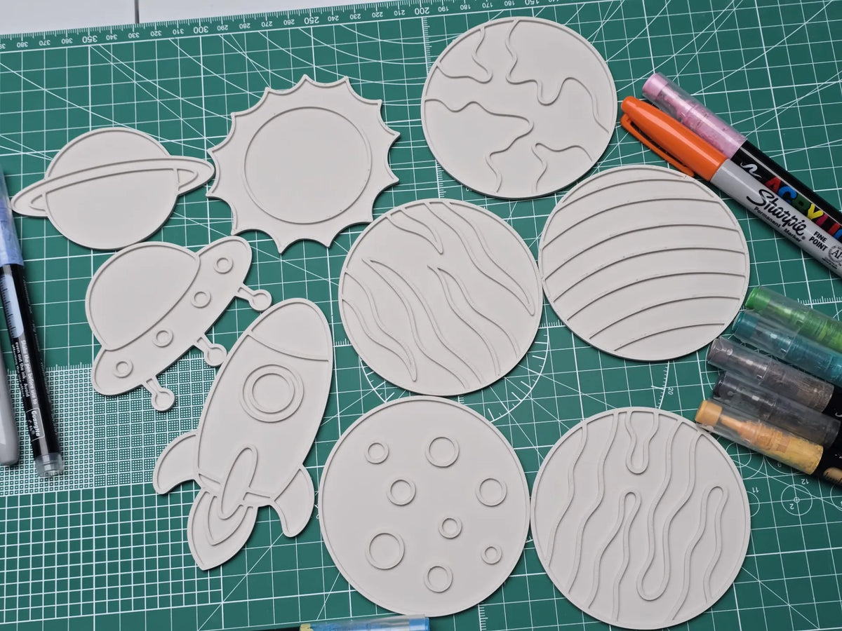 Kit scientifique de coloriage de fusée spatiale planète DIY - Science Print
